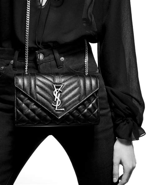 ysl envelope bag leather|ysl envelope bag used.